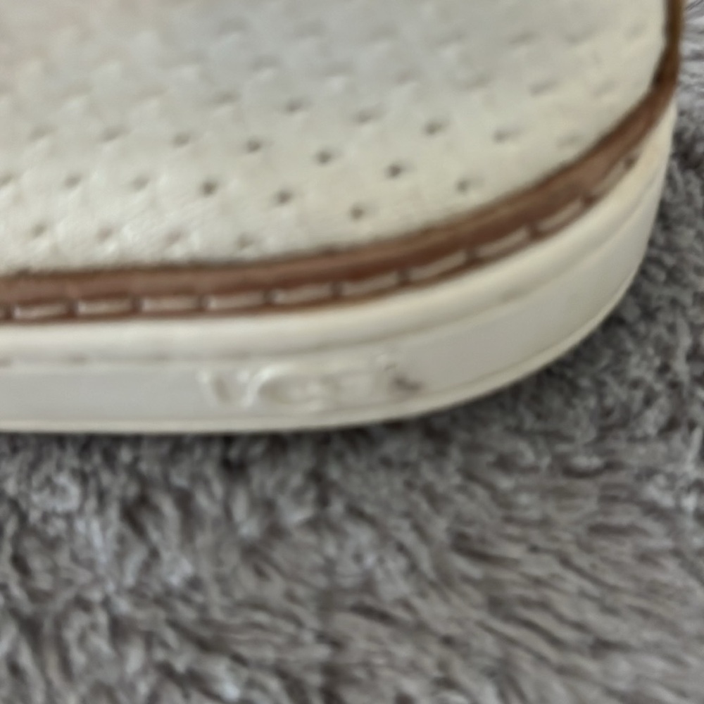 UGG Women’s Cream Knit Slip-On Sneakers - Picture 10 of 11
